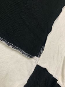 Black And White Full Sleeve Top