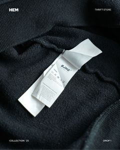 BJHG Black Graphic Print Hoodie