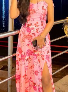 Tokyo Talkies Floral Slit Sundress (S)