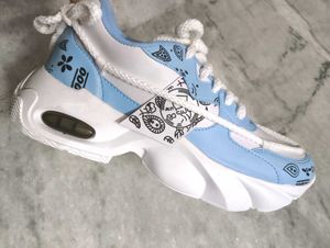 Blue &amp; White Fashion Sneakers