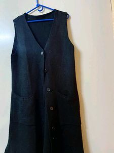 Sleeveless Long Sweater