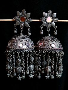 Vintage Silver Jhumka Earrings