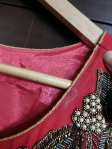 Embellished Pink Ethnic Kurta Palazzo Set