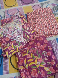 Cotton 3 Piece Stitched Set