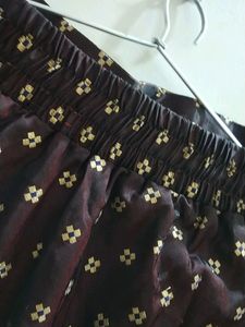 Ethnic Skirt Maroon
