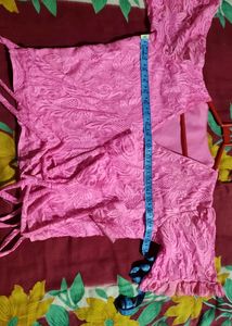 New Awesome 👍 Pink Wrap Top