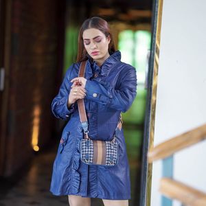 Frill Trench Coat