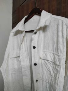 SALE 🛍️ Oversized Corduroy Jacket White