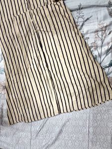Striped Button-Down Dress