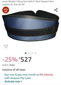 Arnav Weight Lifting Gym Belt