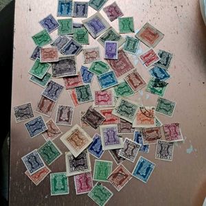 50+ Vintage Indian Service/Revenue Stamps