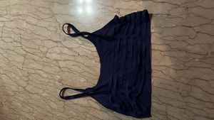 Navy blue swimsuit top