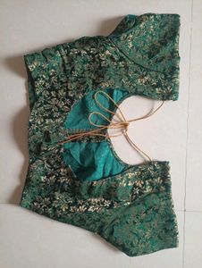 Green Floral Blouse