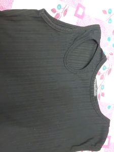 Y2k Black Crop Top Xs