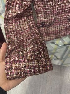 Tweed Cropped Jacket - Chic Style