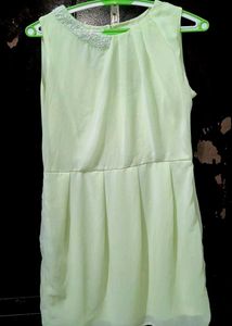 Light Green Sleeveless Dress