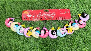 Set Of 12 Sanrio Character Keychains