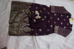 Elegant Purple Kurta Set Never Used Totally New
