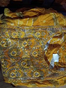 Yellow, Gold Mixed Colour Cotton  Kurtha