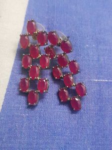 Elegant Ruby Necklace Set