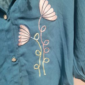 Floral Embroidered Top