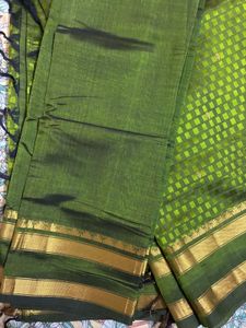 Like New Green Color Pure Silk Saree