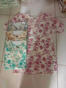 V-NECK SHORT KURTI