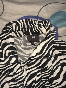 H&M Zebra Print Shirt