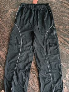 Black Cargo Joggers