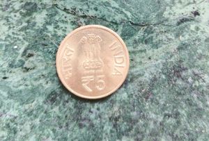 Rare  50 Paisa &amp; Rs.5 Coins