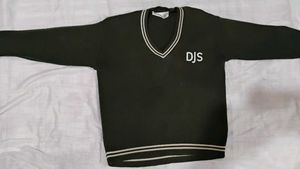 Dark Green V-Neck Sweater