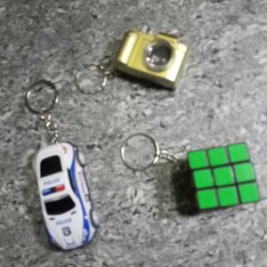 Cool Keychains - Camera, Car, &amp; Cube!