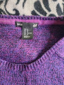 Purple Knit Sweater