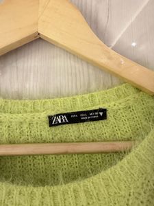 Zara Green Knit Sweater (never worn)
