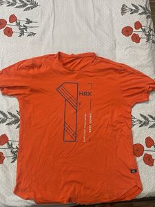 Orange Crew Neck Tee