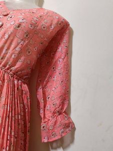 Floral Pink Maxi Dress