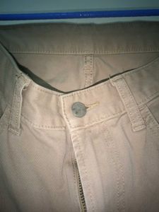 Uni Qlo - Khaki Colored Cotton Jeans