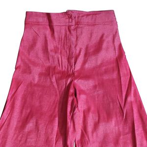 Regular Fit Pink Palazo Pant