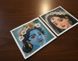 Radha Krishna oil painting canvas Artwork