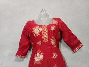 Rust Silk Salwar Suit