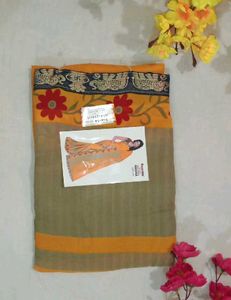 Elegant Orange Saree