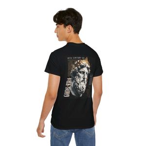 Men's Stylish Black Cotton Casual T-Shirt Regular