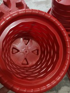 Set of 4 Plastic Plant Pots