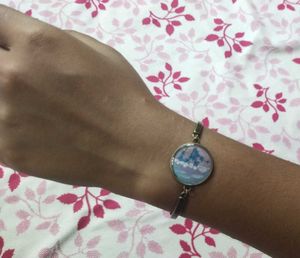 Antique Bronze Resin Bracelet