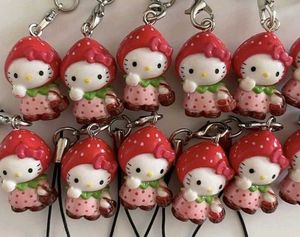 Hello Kitty Strawberry Phone Charm