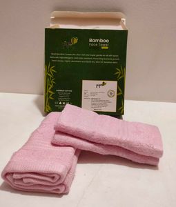 Pipal Bamboo Face Towel Set Of 2
