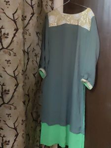 Dual Tone Straight Fit Kurta