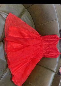 Red Sequin Party Dress