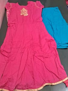 Embroidery Pure Cotton Kurti Dress Set