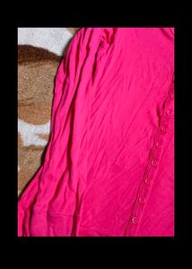 Pink Button-Down Top